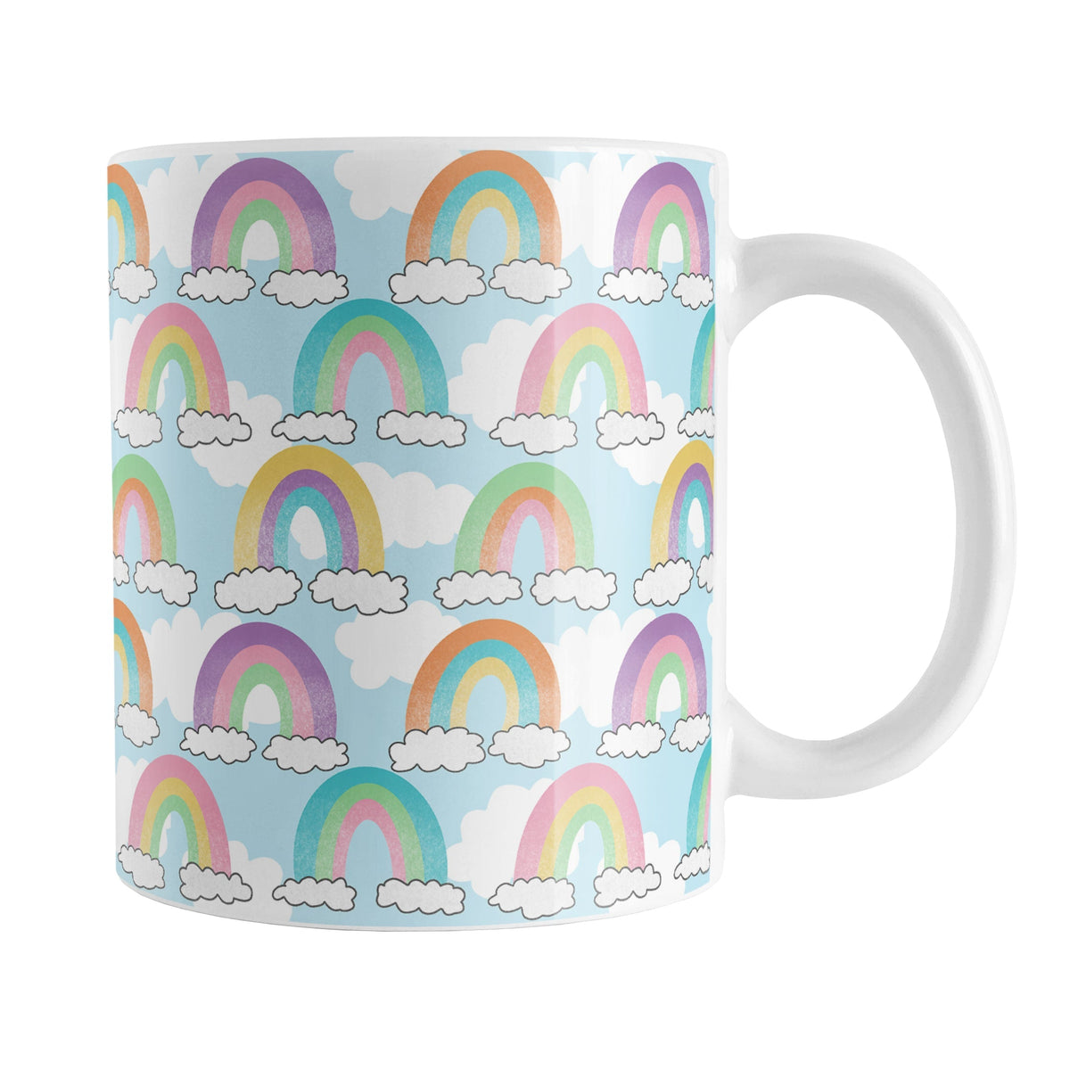 Colorful Rainbows Sky Pattern Mug