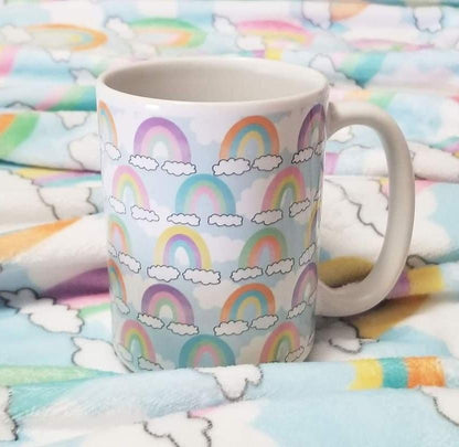 Colorful Rainbows Sky Pattern Mug