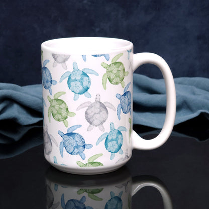 Cool Sea Turtles Pattern Mug