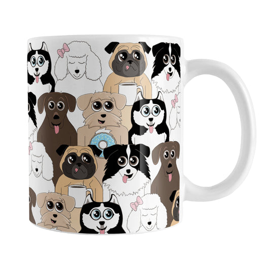 Cute Dog Stack Pattern Mug