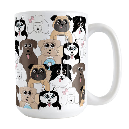 Cute Dog Stack Pattern Mug