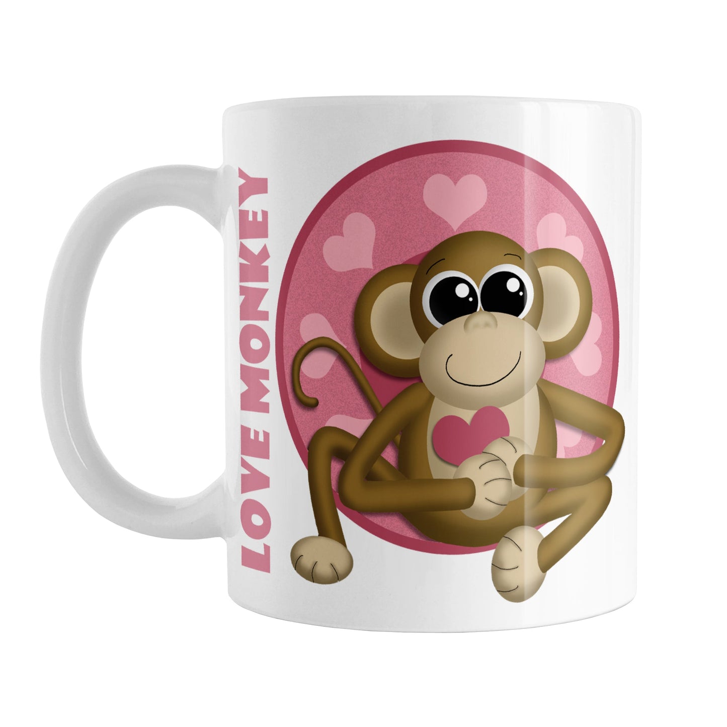 Cute Heart Love Monkey Mug