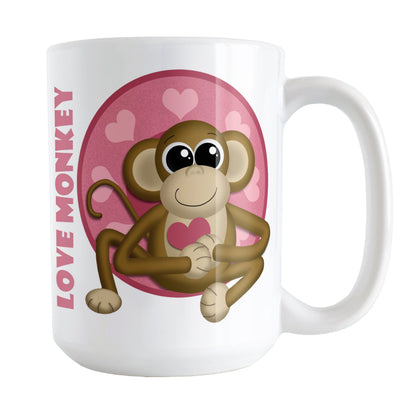 Cute Heart Love Monkey Mug