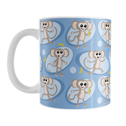 Cute Blue Monkey Pattern Mug