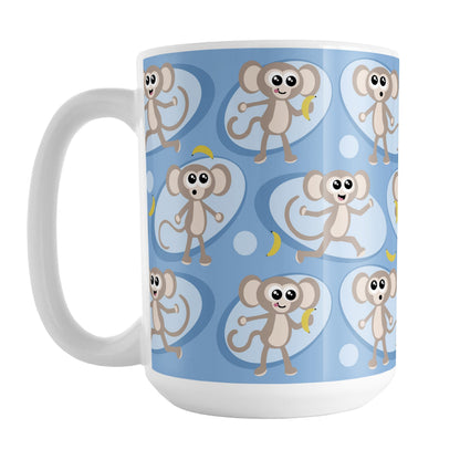 Cute Blue Monkey Pattern Mug