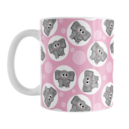 Cute Pink Elephant Pattern Mug