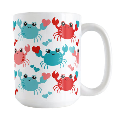 Cute Red and Turquoise Crabs Mug