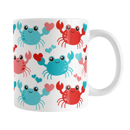 Cute Red and Turquoise Crabs Mug