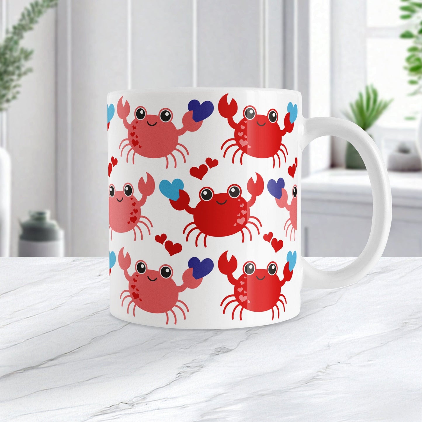 Cute Red Crabs Mug