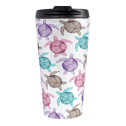 Cute Sea Turtles Pattern Travel Mug