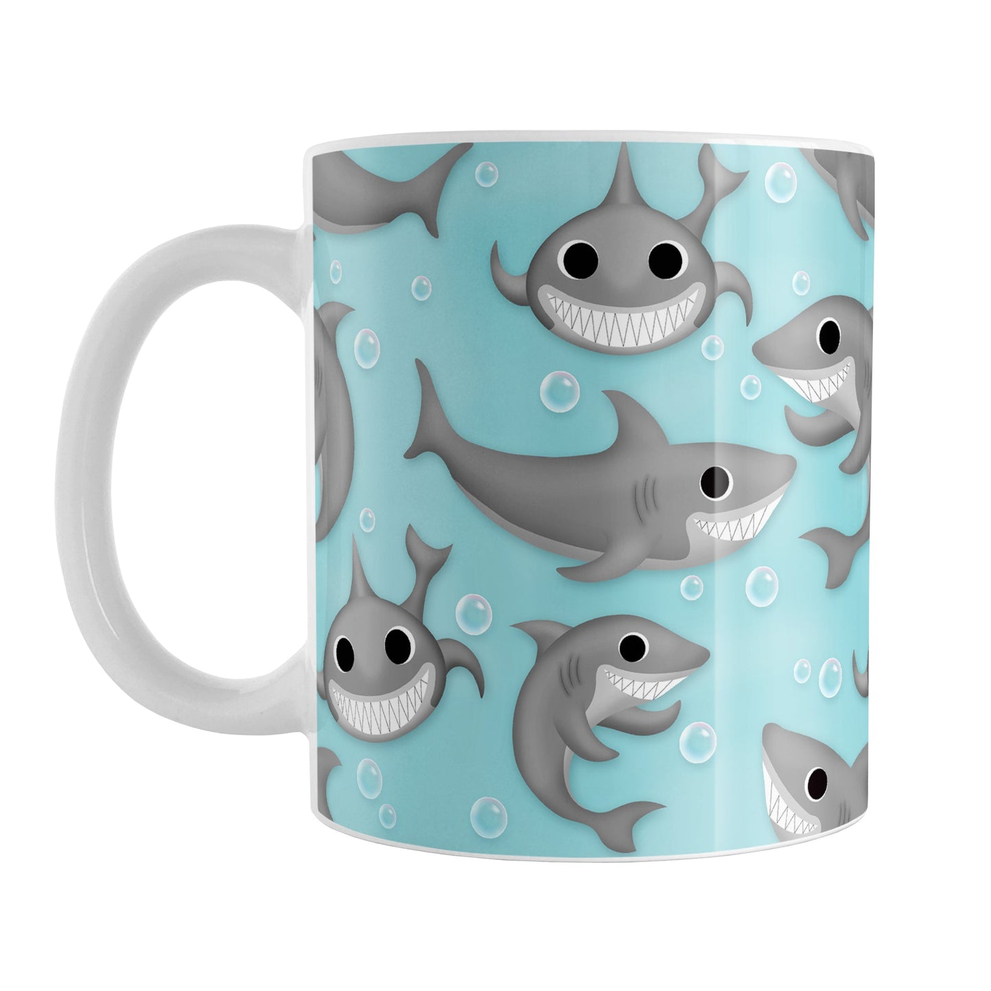 Cute Underwater Shark Pattern Mug