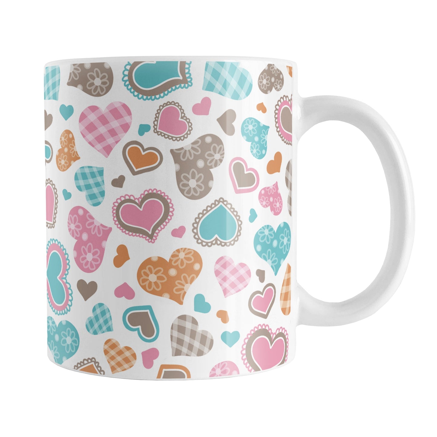Cutesy Hearts Pattern Mug