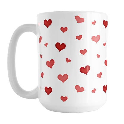 Dainty Cute Red Hearts Mug