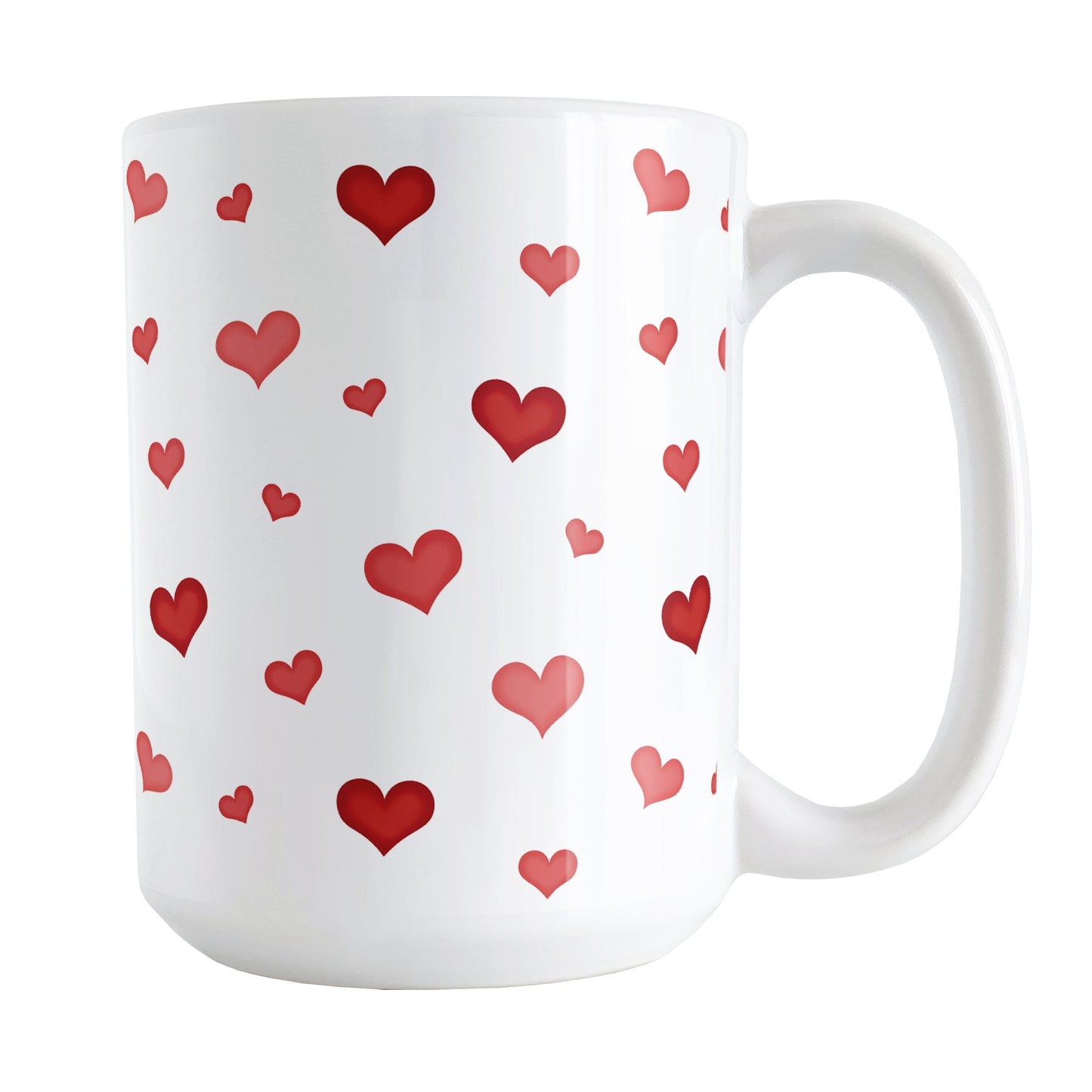 Dainty Cute Red Hearts Mug