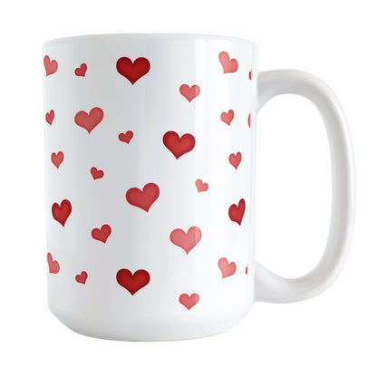 Dainty Cute Red Hearts Mug