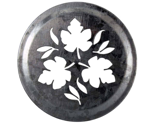 Leaf Pattern Galvanized Metal Lid Insert for RM Mason Jars 10 Pack