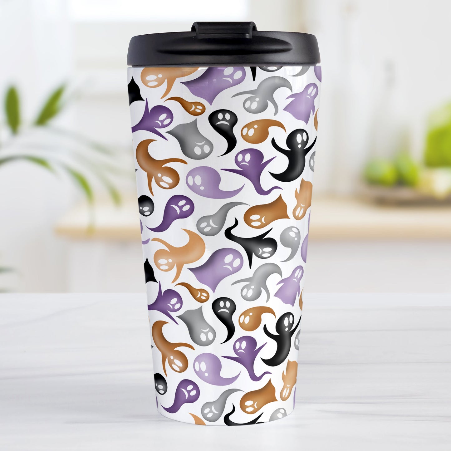 Ghosts and Spirits Halloween Travel Mug
