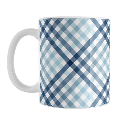 Gradient Blue Gingham Mug
