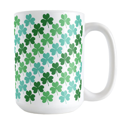 Green and Teal Clovers Mug