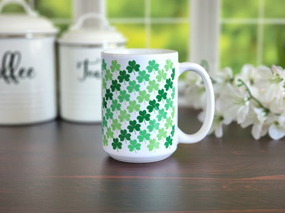 Green Clovers Mug