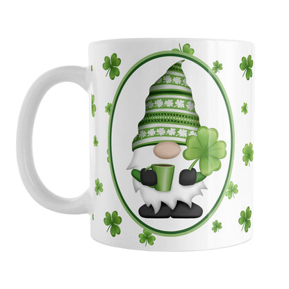 Green Gnome Dainty Shamrocks Mug