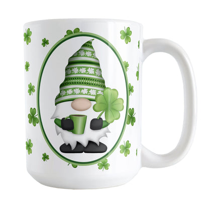 Green Gnome Dainty Shamrocks Mug