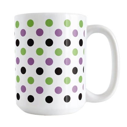 Halloween Green Polka Dot Mug