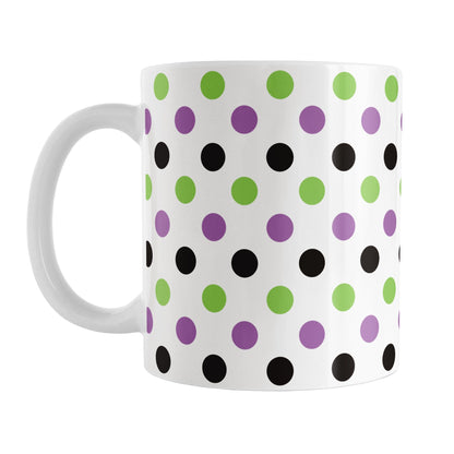 Halloween Green Polka Dot Mug