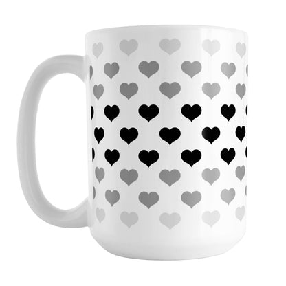Hearts in Black Mug