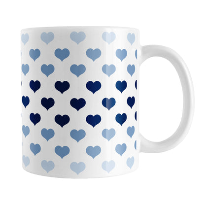 Hearts in Blue Mug
