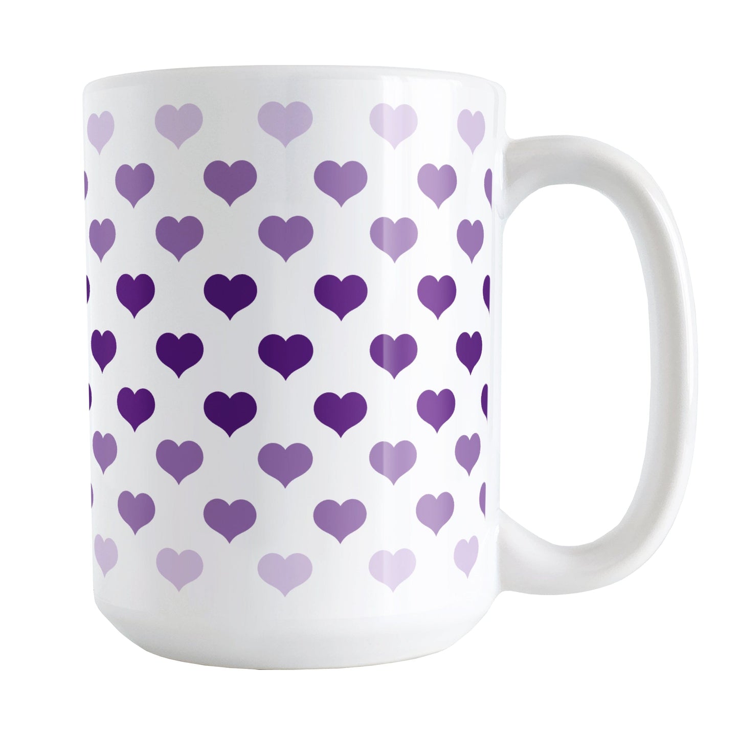 Hearts in Purple Mug