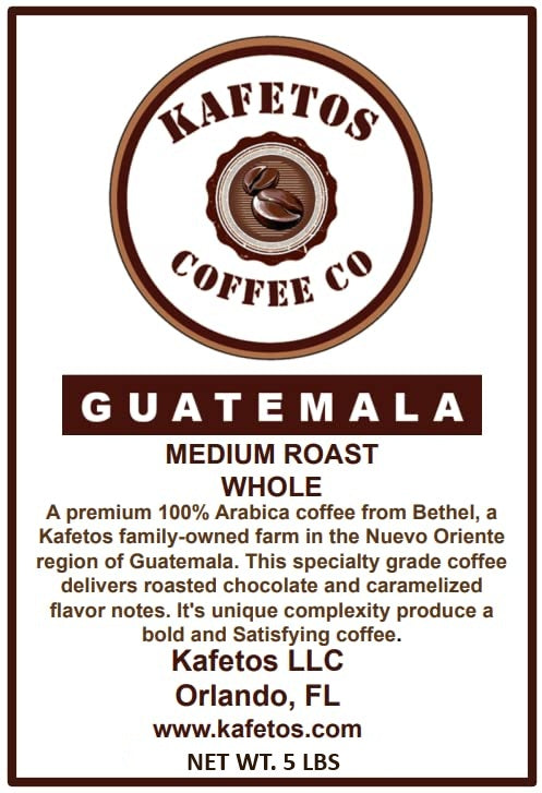 Guatemala Medium Roast - Ground - 5lbs.