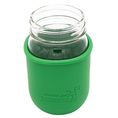 Silicone Sleeve for Regular Mouth Pint 16oz Mason Jars