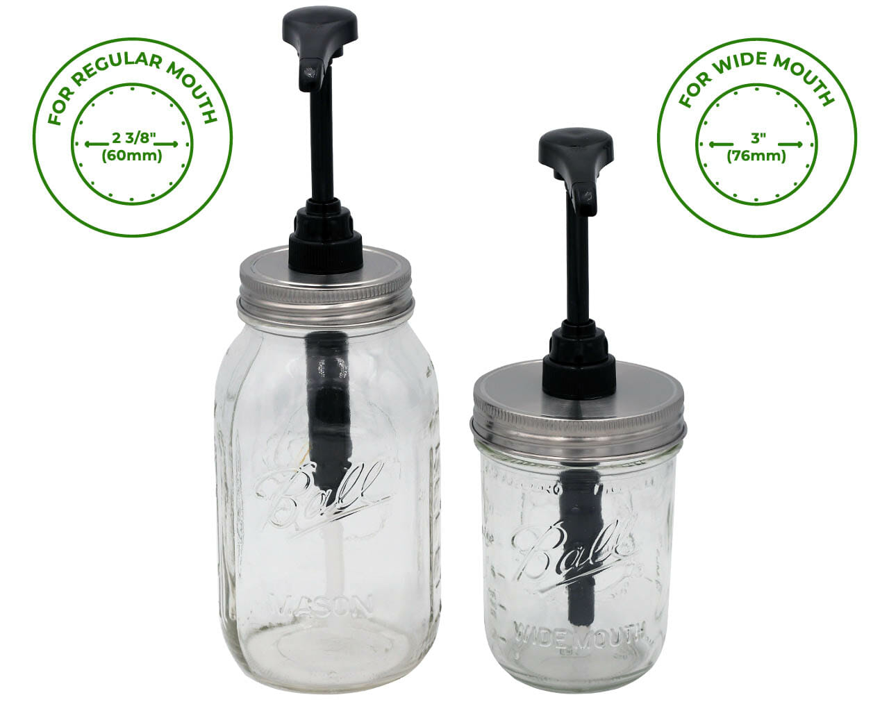 Food Grade Dispenser Pump for Mason Jars