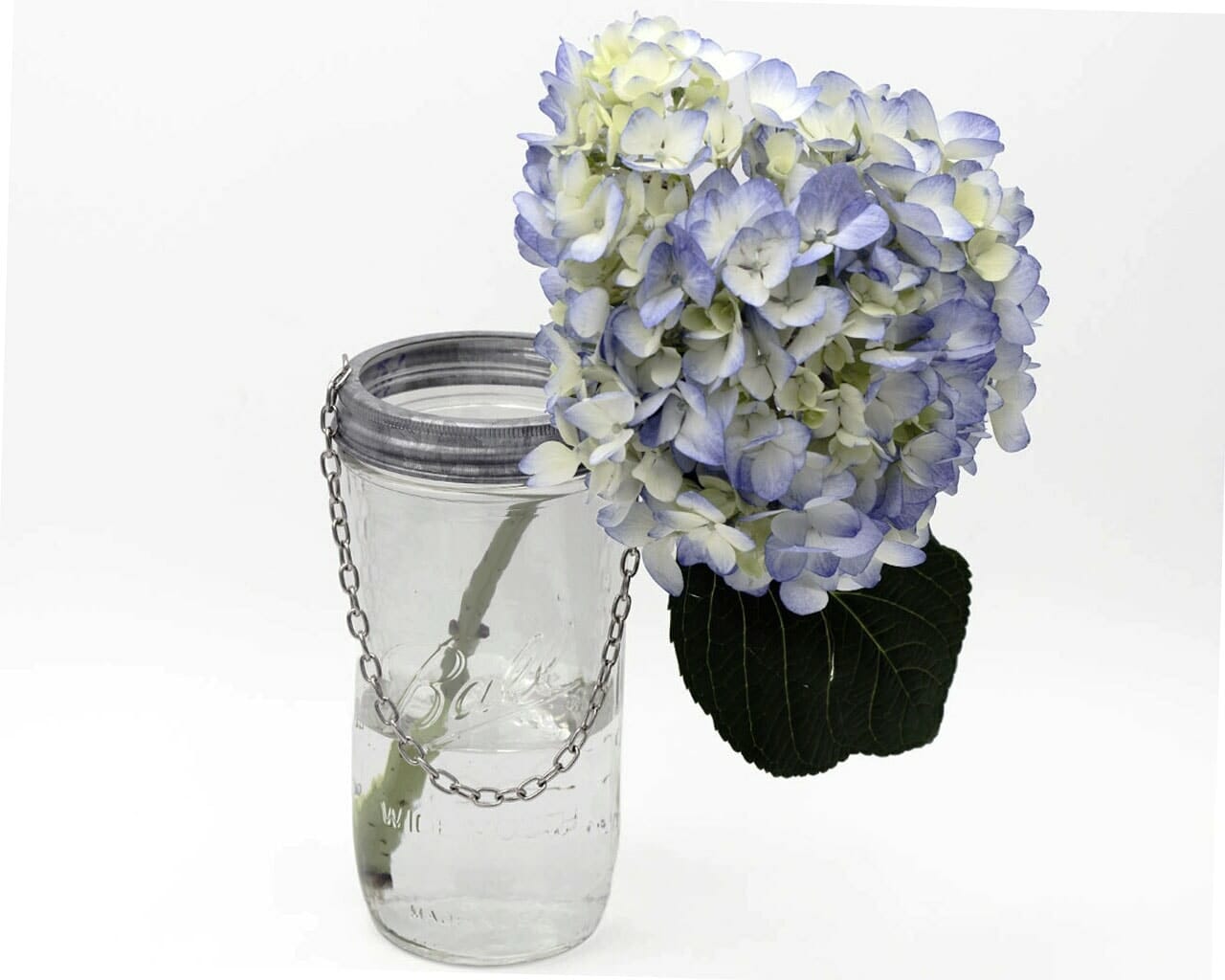 Galvanized Band with Chain Handle for Mason Jars 6 Pack