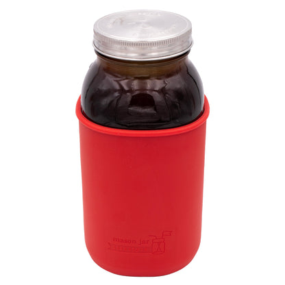 Silicone Sleeve for Half Gallon 64oz Mason Jars