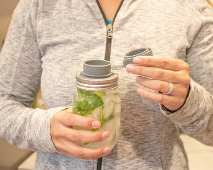 Silicone Chug Leak Resistant Lids for Regular Mouth Mason Jars