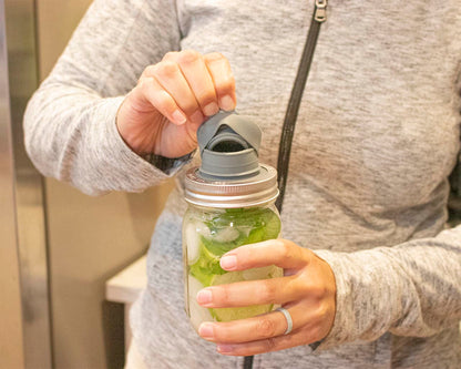 Silicone Chug Leak Resistant Lids for Regular Mouth Mason Jars