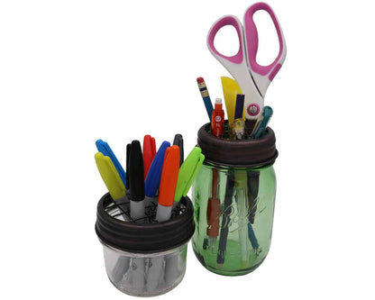 Oil Rubbed Bronze Flower Organizer Frog Lid for Mason Jars