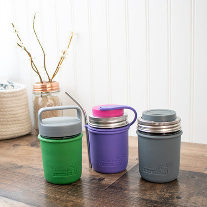 Silicone Sleeve for Regular Mouth Half Pint 8oz Mason Jars