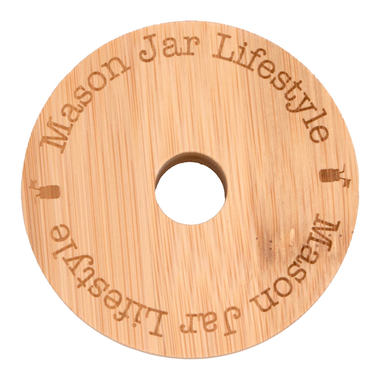 Bamboo Straw Hole Tumbler Lid