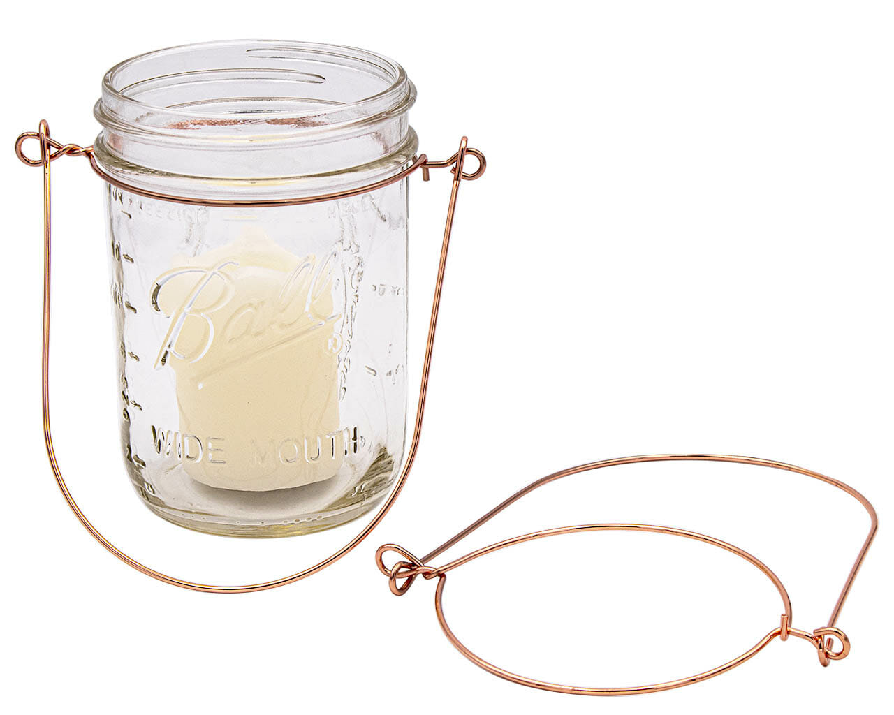 Copper Wire Handles for Mason Jars 6 Pack