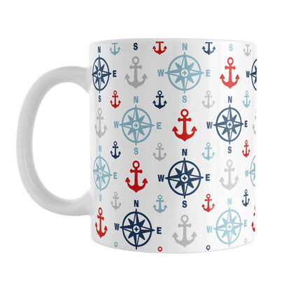 Nautical Compass and Anchors Mug