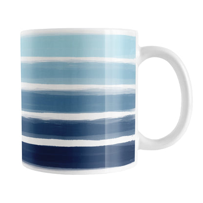 Nautical Paint Brush Strokes Mug