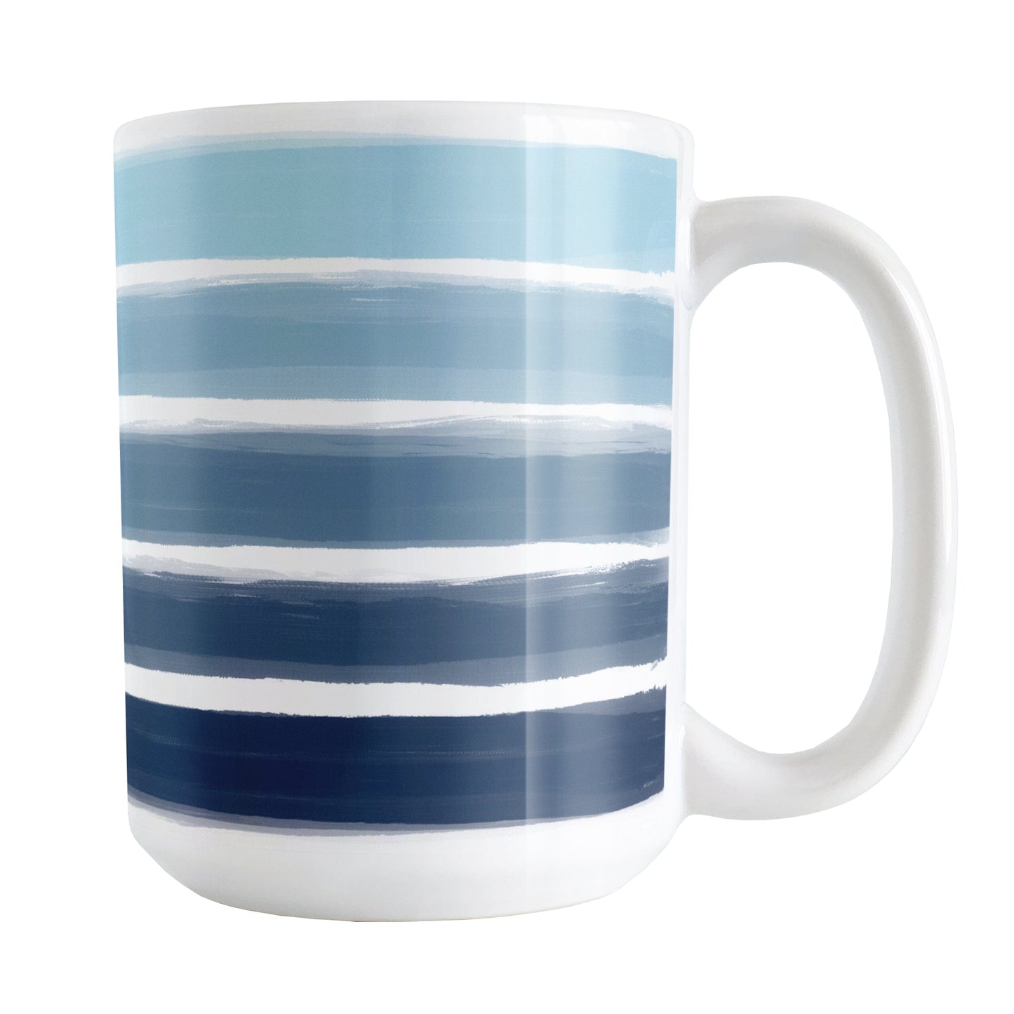 Nautical Paint Brush Strokes Mug