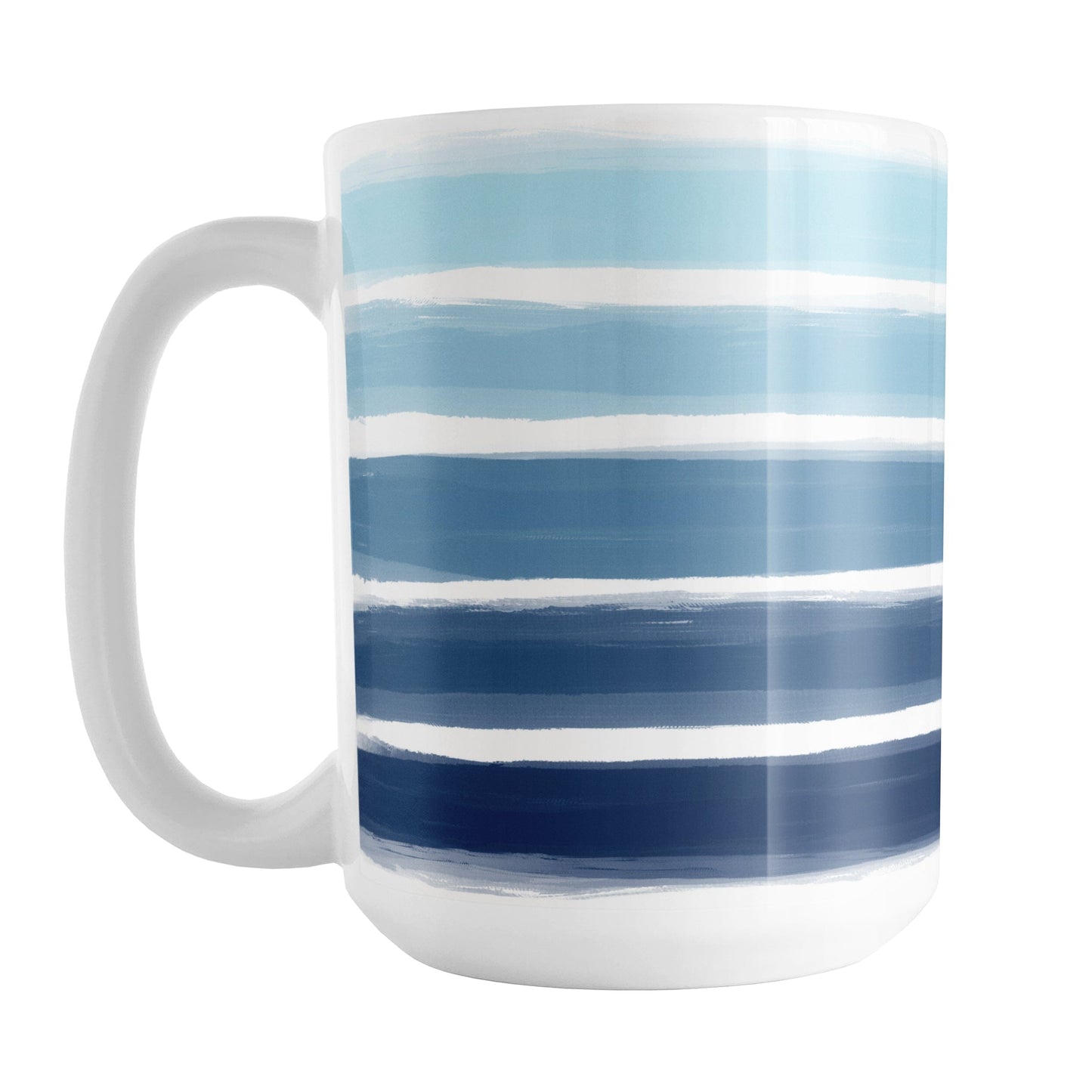 Nautical Paint Brush Strokes Mug