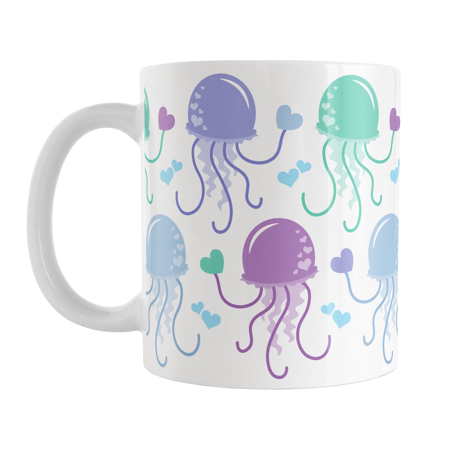 Ocean Hearts Jellyfish Mug