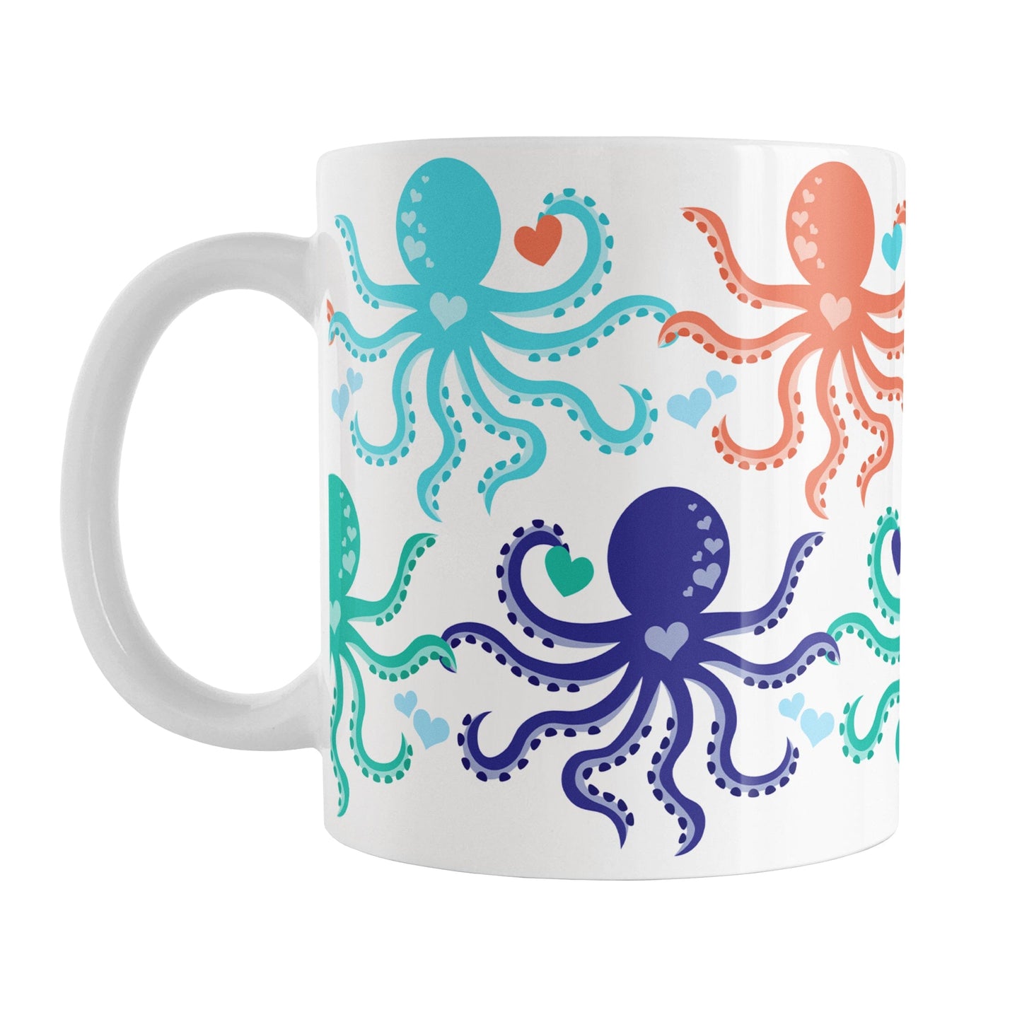 Ocean Hearts Octopus Mug