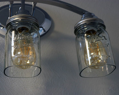 Hand-Cut Open Bottom Mason Jars for DIY Lighting, Pendants & Crafts