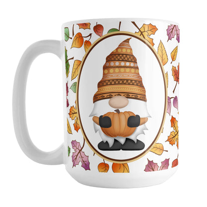 Orange Gnome Fall Leaves Mug